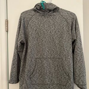 High-neck Fleece Hoody